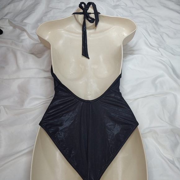 Elite Model One Piece Metallic Like Bathing Suit Size FR-42 EUR - 40 - Picture 3 of 10